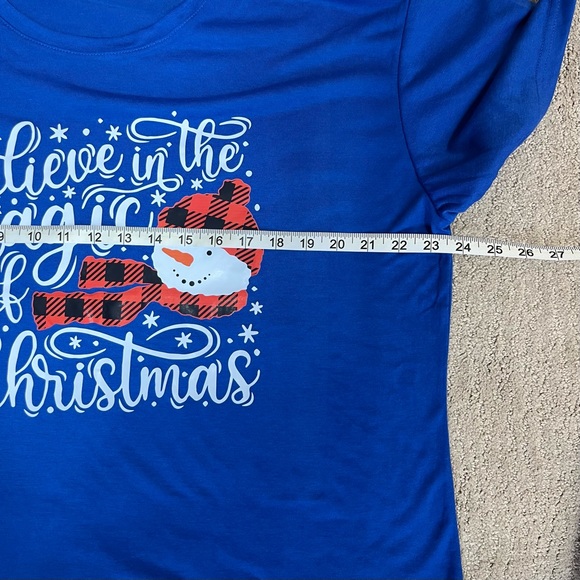 5XL Christmas T-shirt with Curvy+ Christmas leggings - Picture 9 of 14